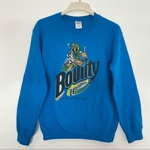 The Mandalorian Bounty Hunter The Quicker Picker Upper Crew Neck Sweatshirt